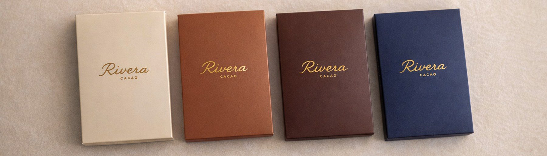 Tablettes de chocolat artisanales Rivera Cacao personnalisables, pures plantations grand cru